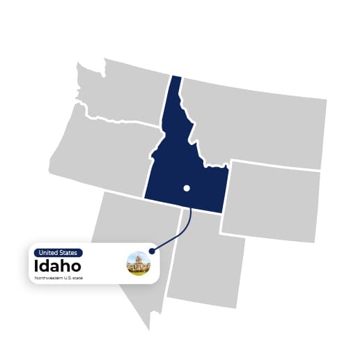 Map Illustration of Idaho
