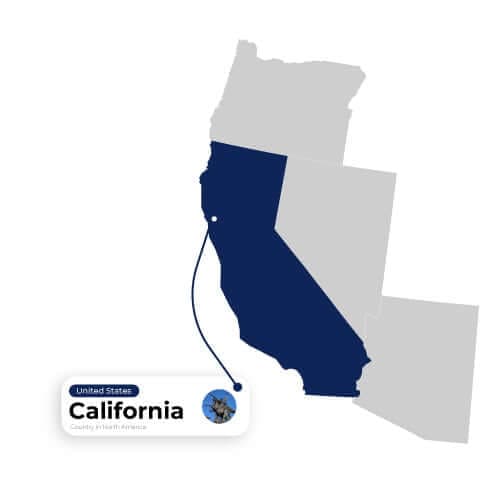 Map Illustration of California