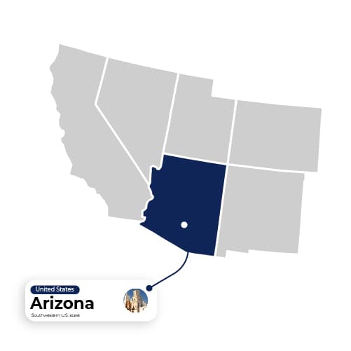 Map Illustration of Arizona