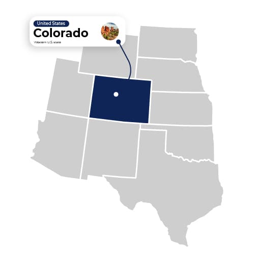 Map Illustration of Colorado