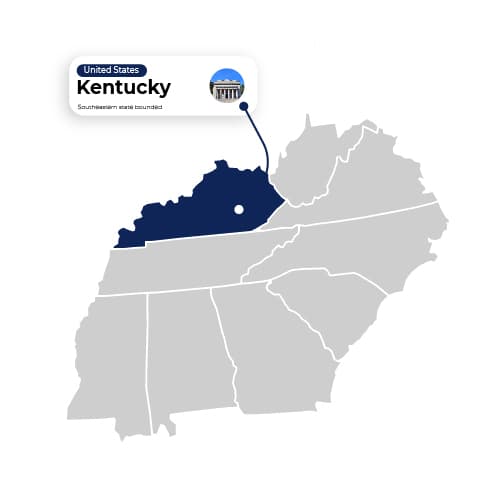Map Illustration of Kentucky