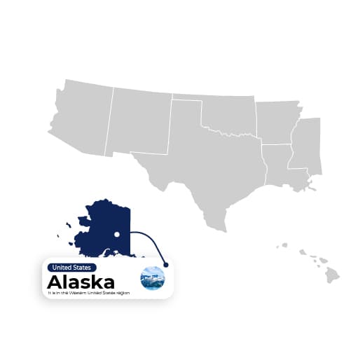 Map Illustration of Alaska