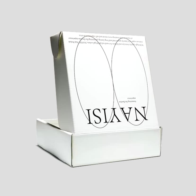 White Apparel Boxes