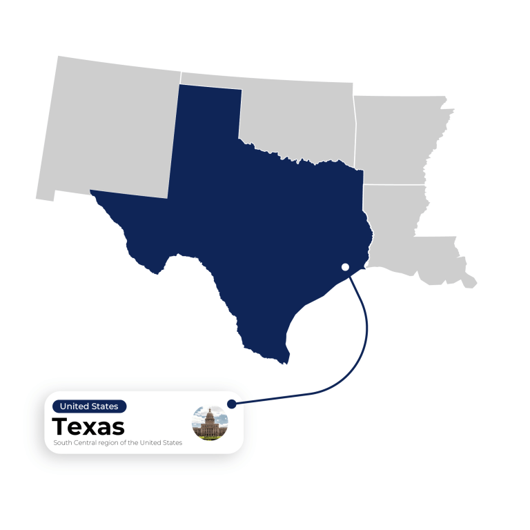 Map Illustration Texas