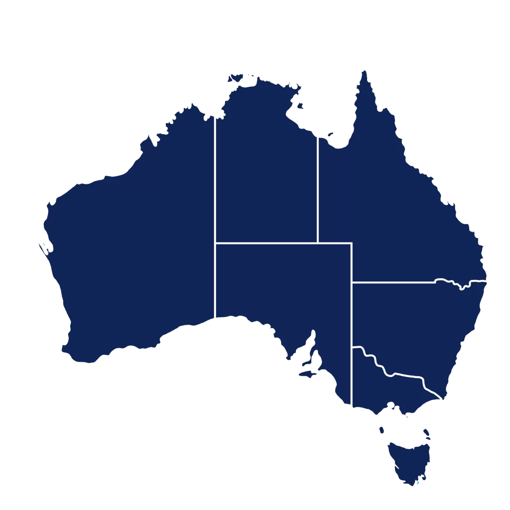 Map Illustration Australia