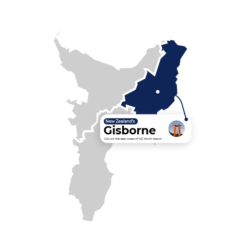 Map Illustration Gisborne