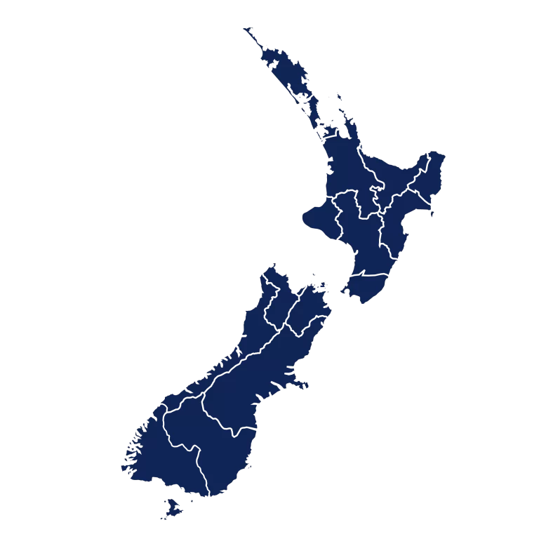 Map Illustration New Zealand