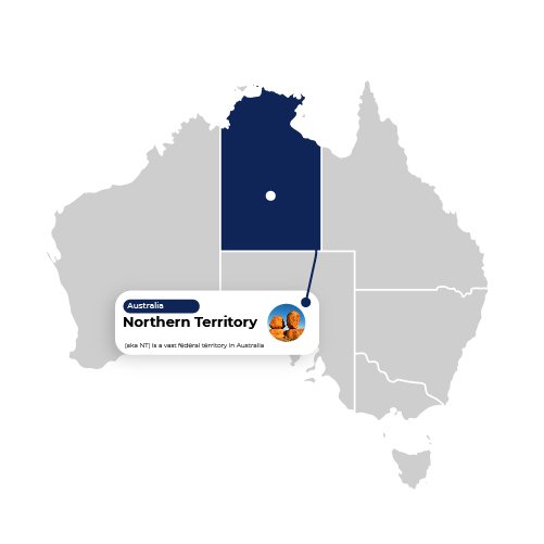 Map Illustration Northern Territory